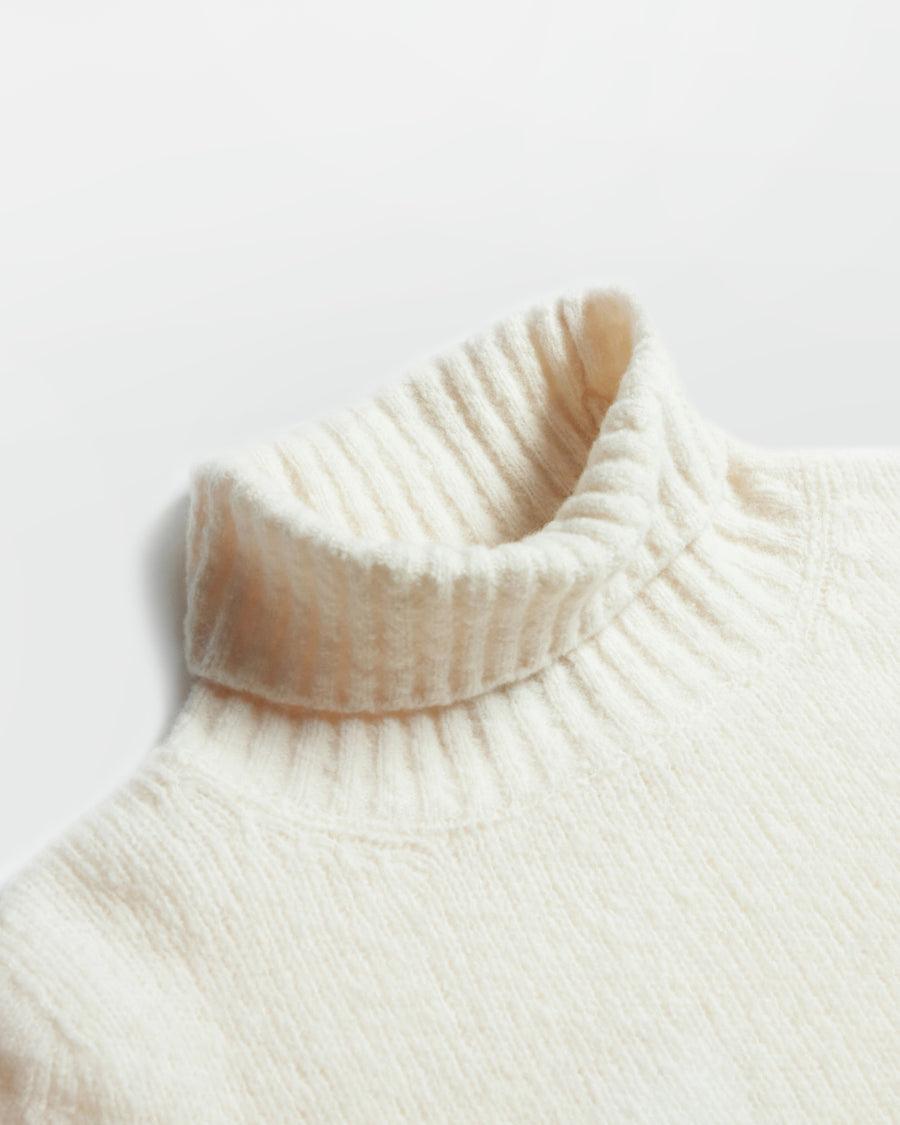 Scaglione TURTLE NECK SEAMLESS PUFFED MILK Vendita