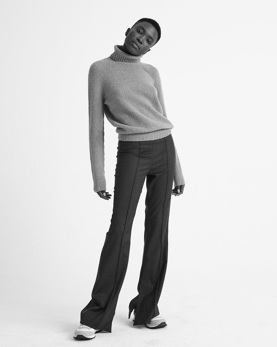 Scaglione TURTLE NECK SEAMLESS PUFFED LTGREY Promozione