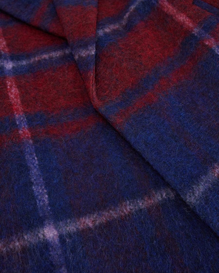 Scaglione COAT MAXI CHECK BORDEAUX Online