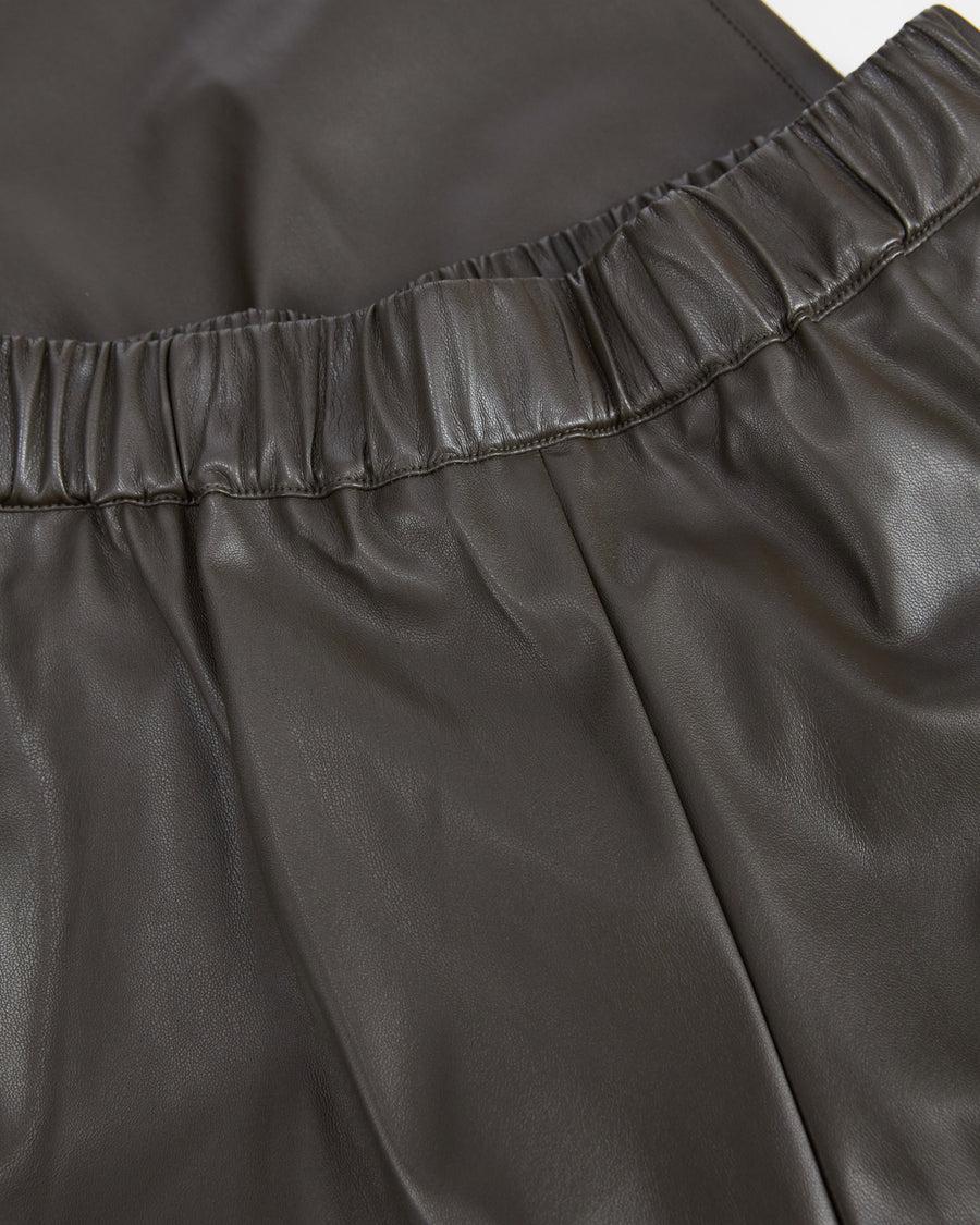 Scaglione PANT DRITTO ECOPELLE KAKI Outlet