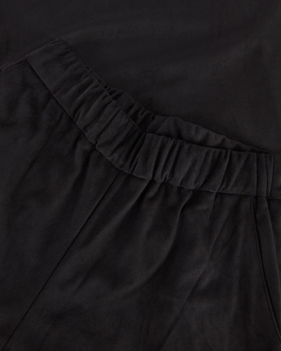 Scaglione PANT LARGO ECOSUEDE BLACK Hotsell