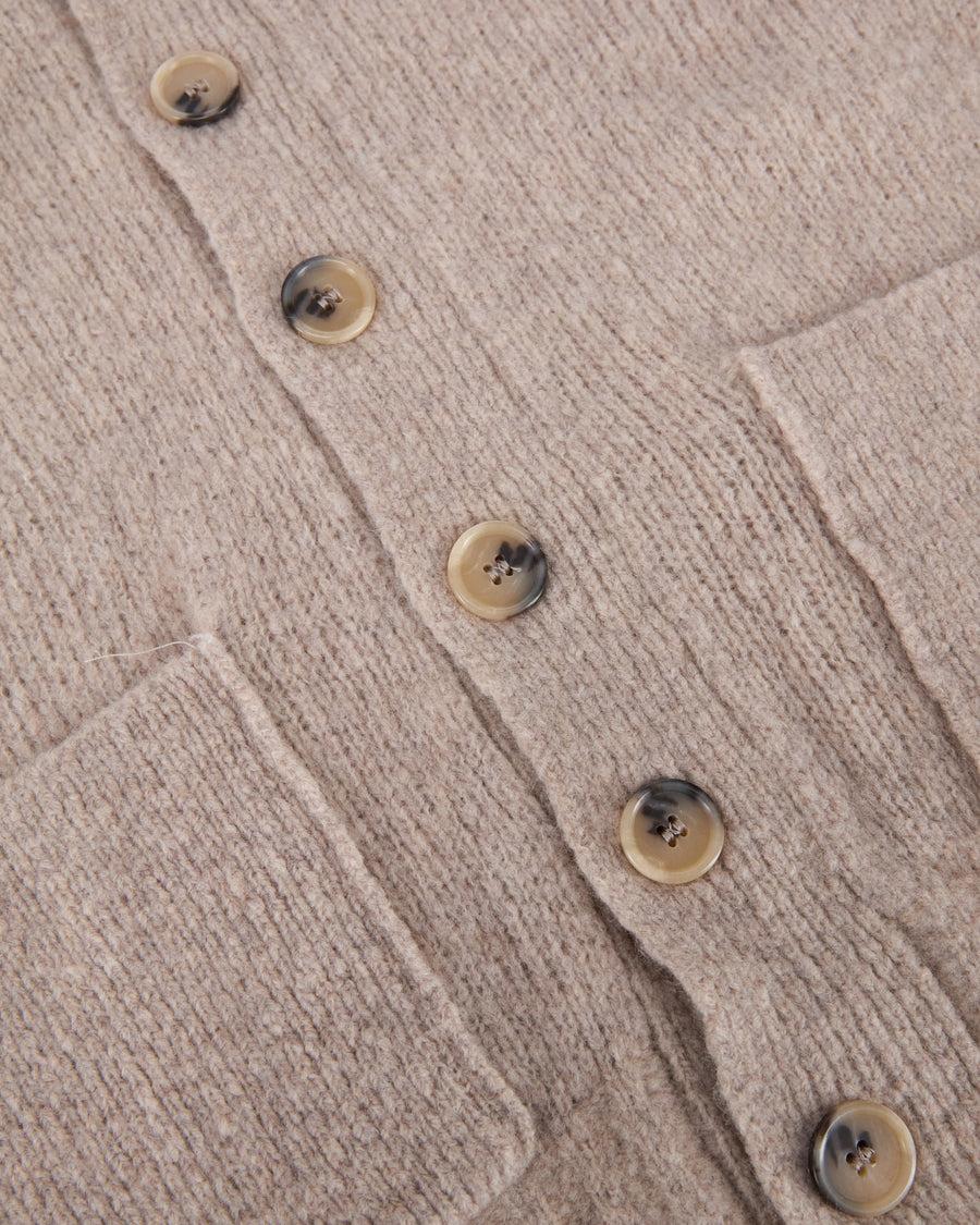 Scaglione CARDIGAN SCIALLE PUFFED CASHMERE CASHMERE BEIGE Nuova