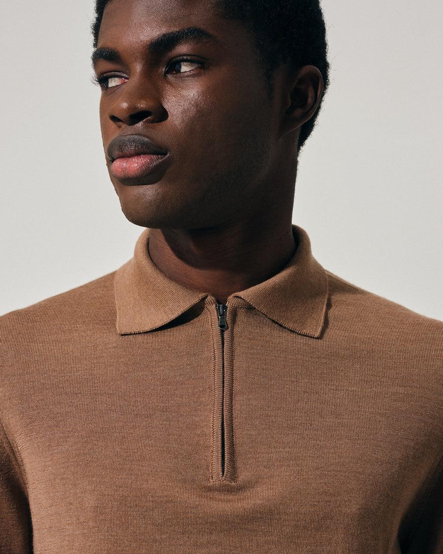 Scaglione POLO ZIP FINELUX CAMEL 2025