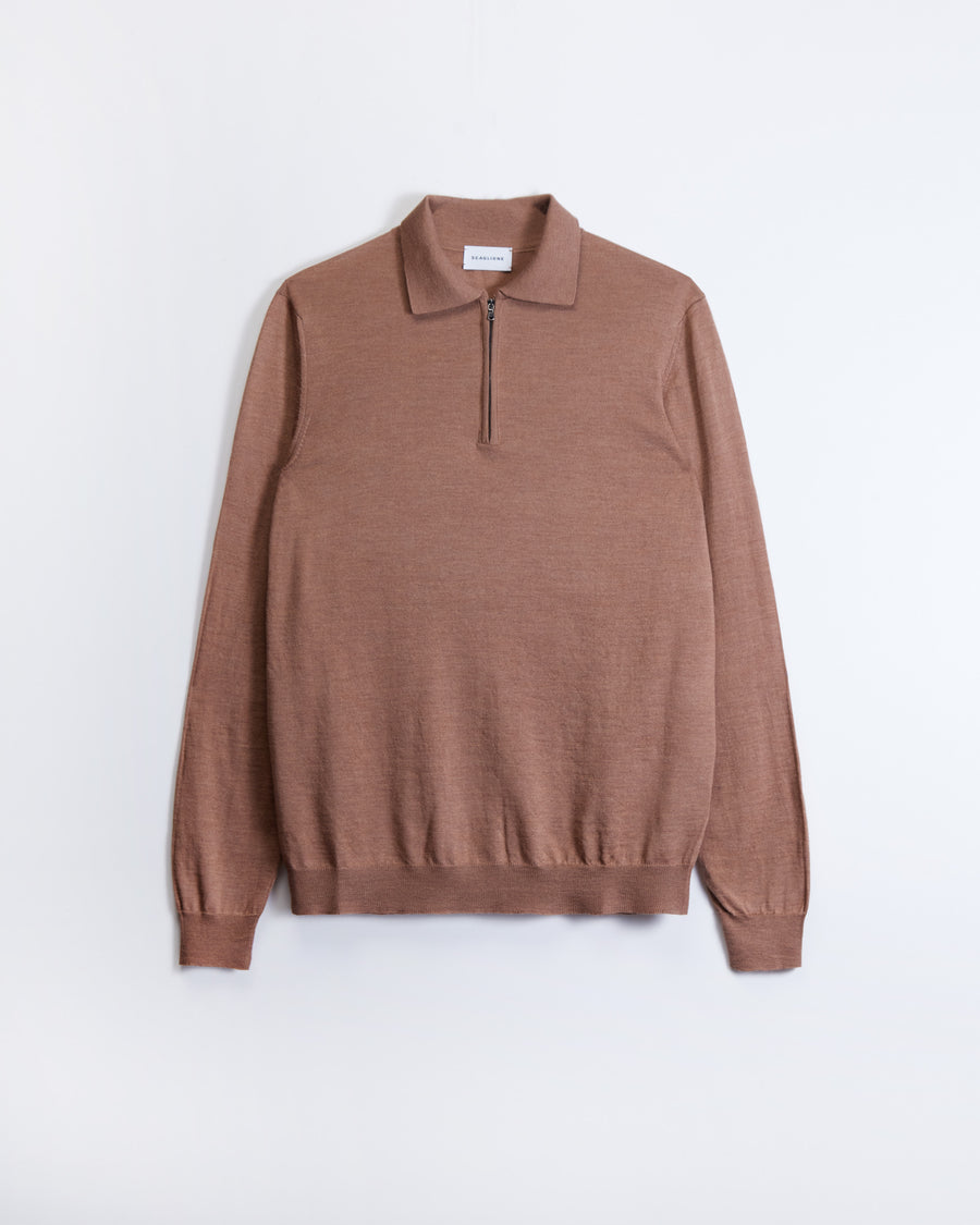Scaglione POLO ZIP FINELUX CAMEL 2025