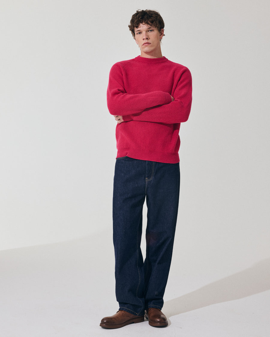 Scaglione ROUND NECK FISHERMAN MIX CASH FUXIA 2025
