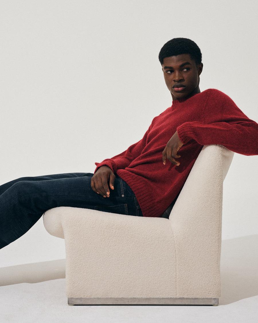 Scaglione ROUND NECK SEAMLESS MARTELLO MERLOT Consegna Veloce