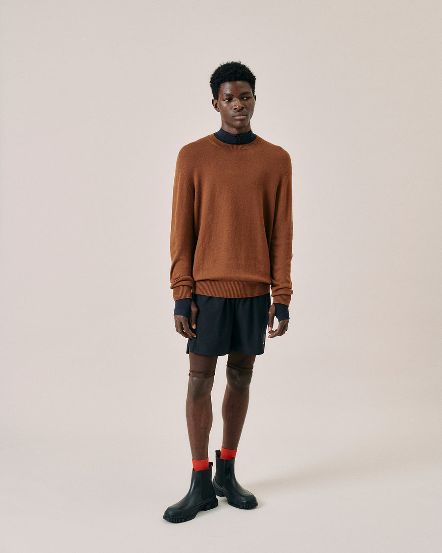 Scaglione ROUND NECK SEAMLESS MERINO RHUM Novità