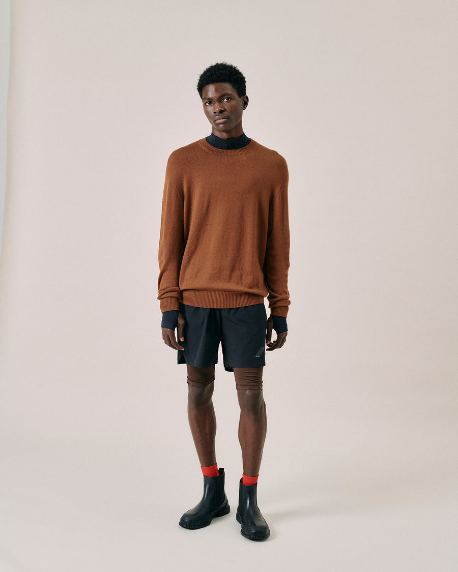 Scaglione ROUND NECK SEAMLESS MERINO RHUM Novità