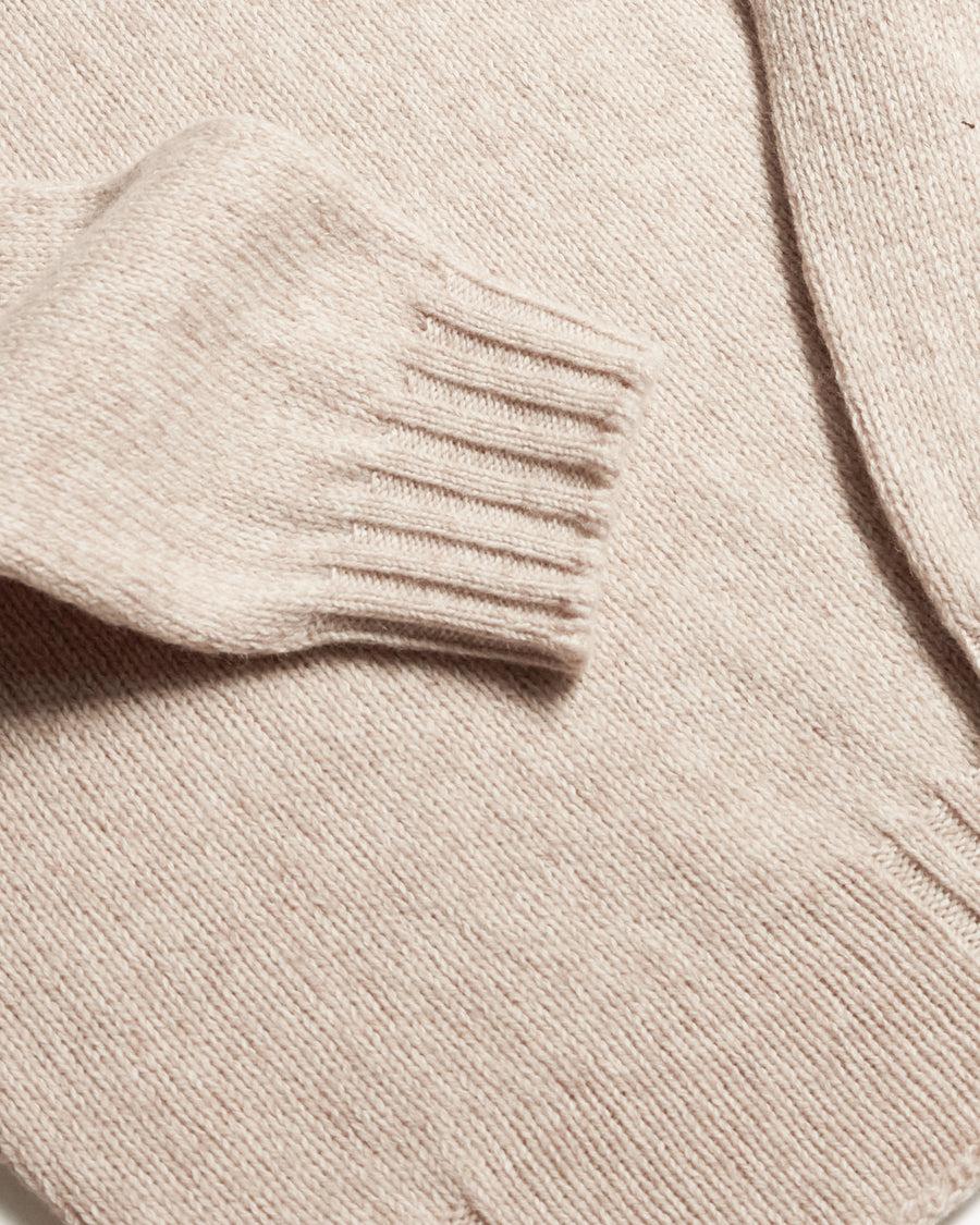 Scaglione TURTLE NECK SEAMLESS SOFTWOOL DUNE In Linea