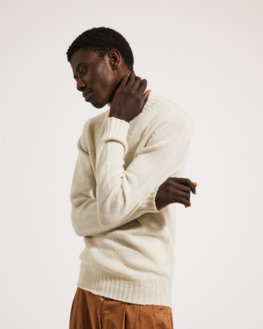 Scaglione TURTLE NECK SEAMLESS SOFTWOOL MILK Nuovo