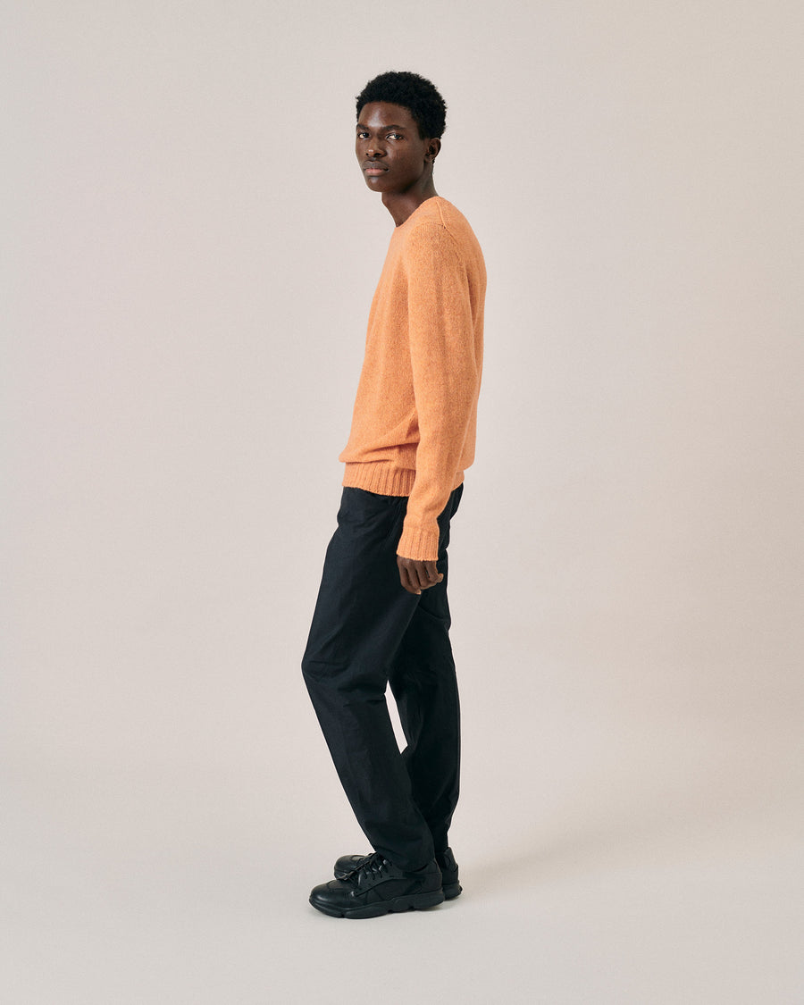 Scaglione ROUND NECK SEAMLESS SOFTWOOL TANGERINE Vendita