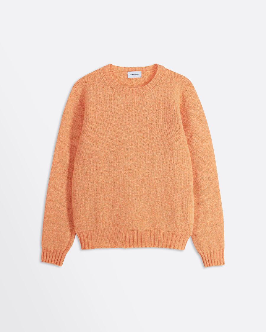 Scaglione ROUND NECK SEAMLESS SOFTWOOL TANGERINE Vendita