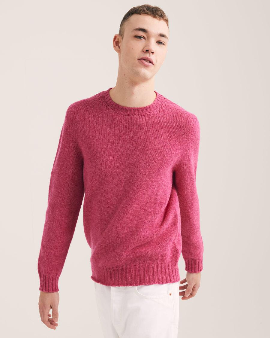 Scaglione ROUND NECK SEAMLESS SOFTWOOL PINK Spedizione Gratuita