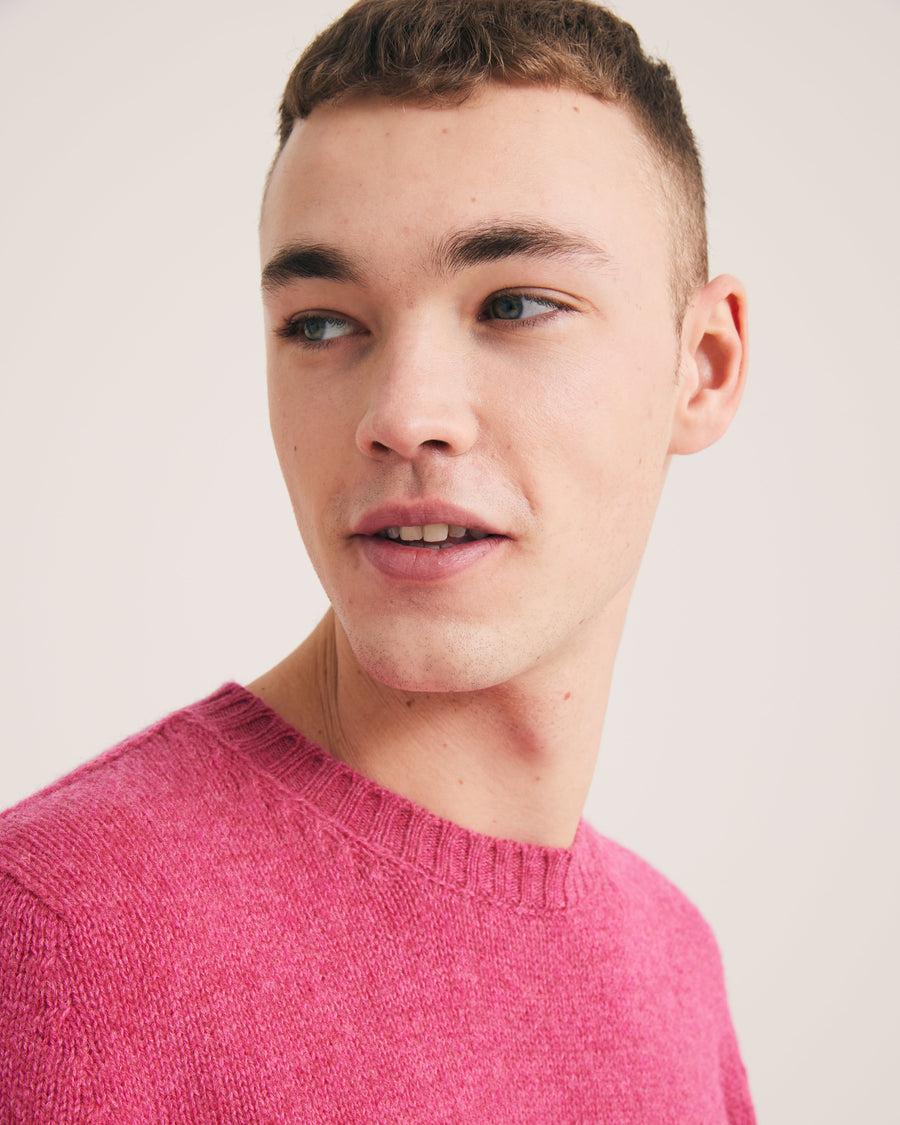 Scaglione ROUND NECK SEAMLESS SOFTWOOL PINK Spedizione Gratuita
