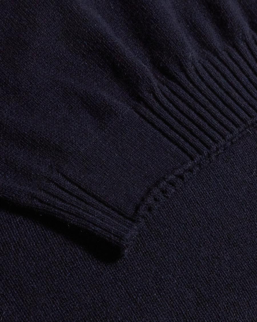 Scaglione ROUND NECK SOFT HYBRD CASHMERE NAVY Consegna Veloce
