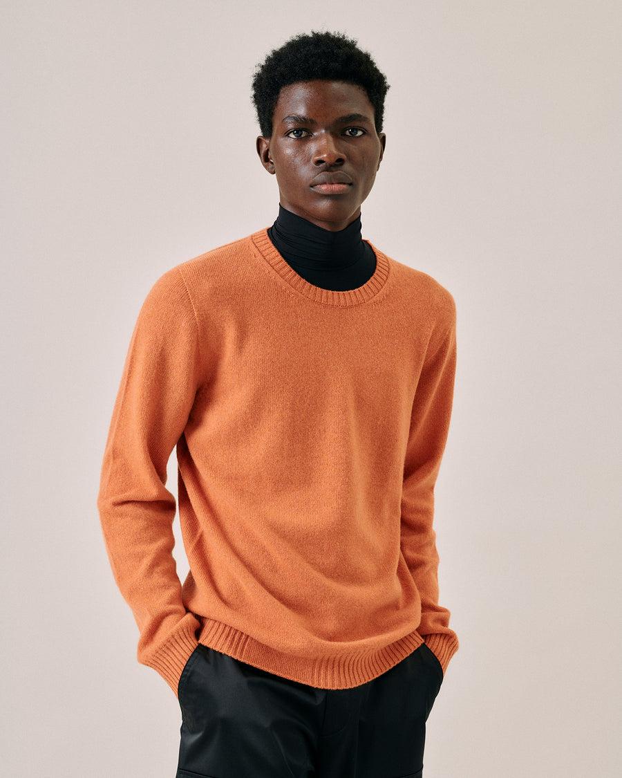Scaglione ROUND NECK SEAMLESS HYBRD CASHMERE CARROT Offerte