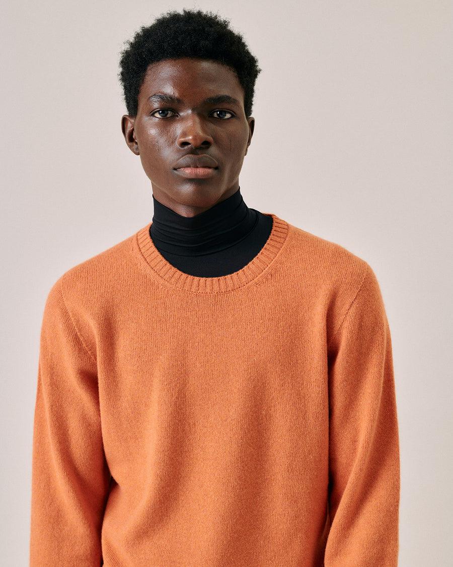 Scaglione ROUND NECK SEAMLESS HYBRD CASHMERE CARROT Offerte