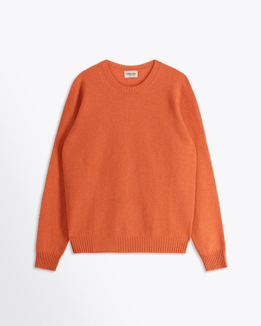 Scaglione ROUND NECK SEAMLESS HYBRD CASHMERE CARROT Offerte