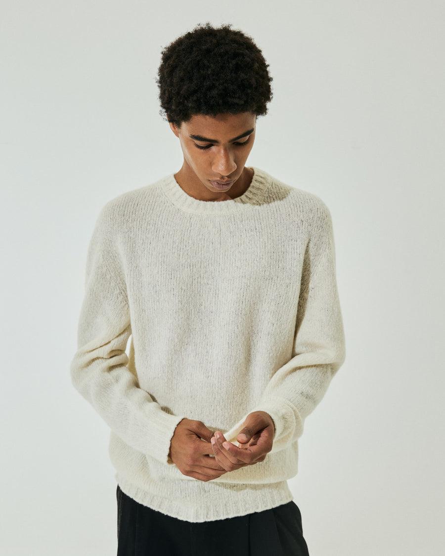 Scaglione ROUND NECK SEAMLESS PUFFED CASHMERE MILK Vendite Flash