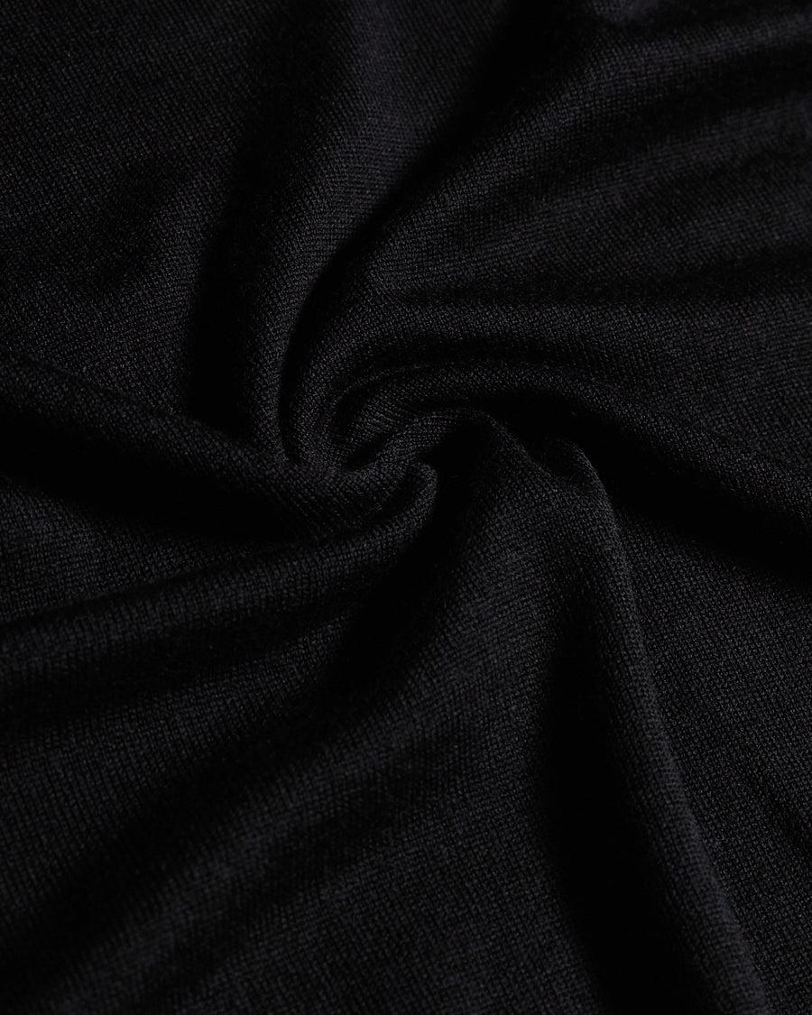 Scaglione ROUND NECK FINELUX BLACK In Saldo