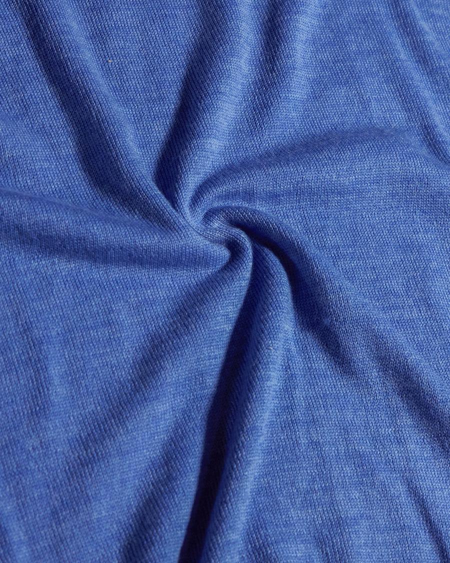 Scaglione ROUND NECK SEAMLESS MERINO CORNFLOWER Moda