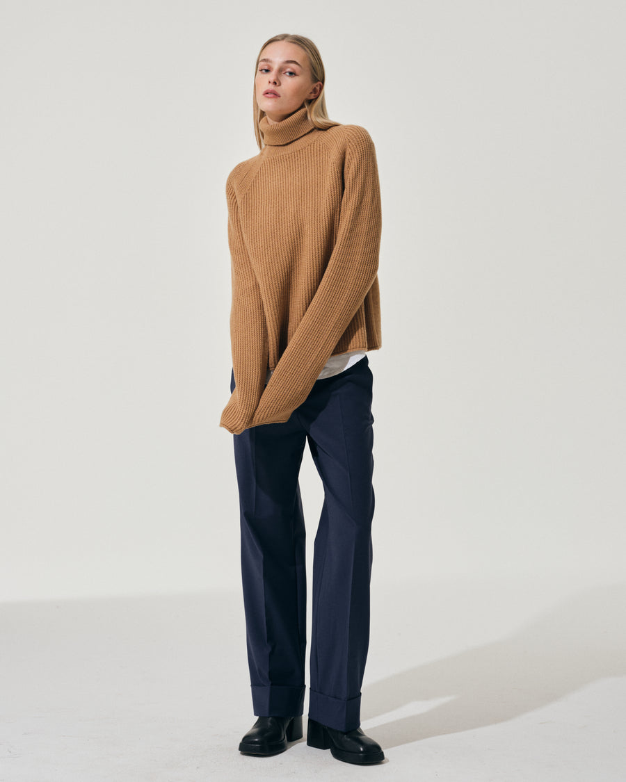 Scaglione ROUND NECK RAGLAN FISHERMAN CARAMEL Promozione