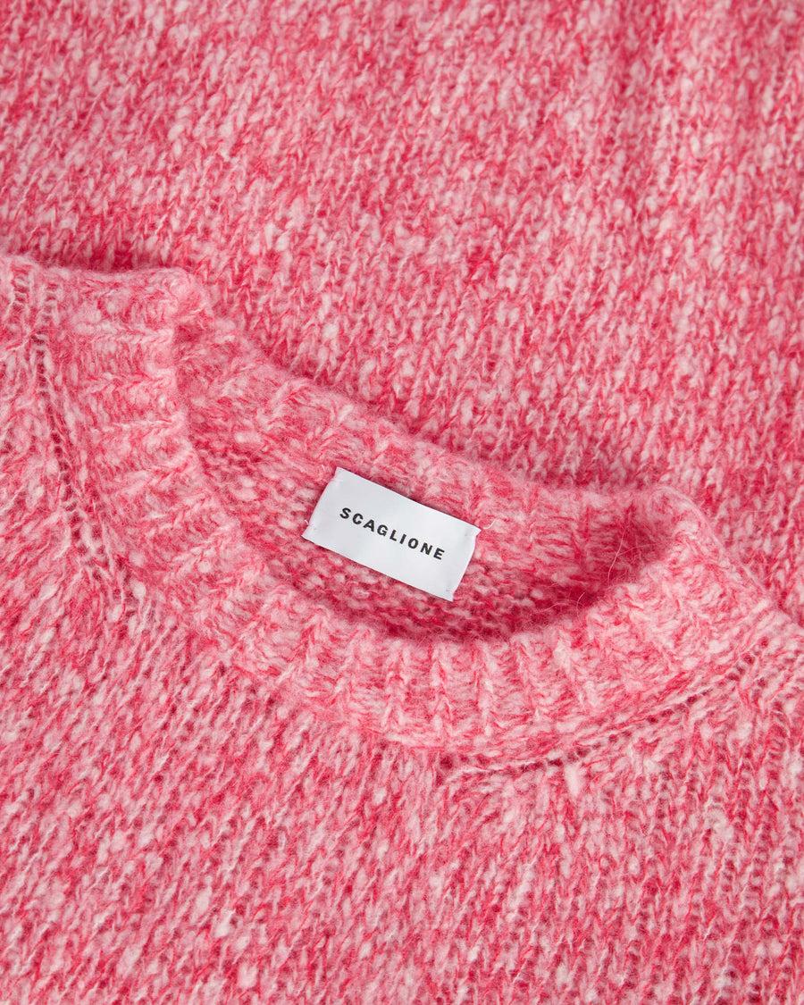 Scaglione ROUND NECK OVER MOULINE' MAGENTA Convenienza