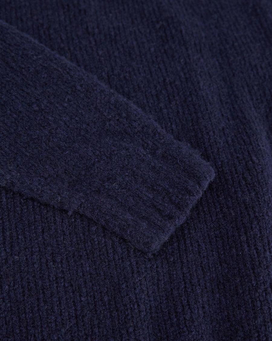 Scaglione ROUND NECK OVER PUFFED CASHMERE NAVY Offerta