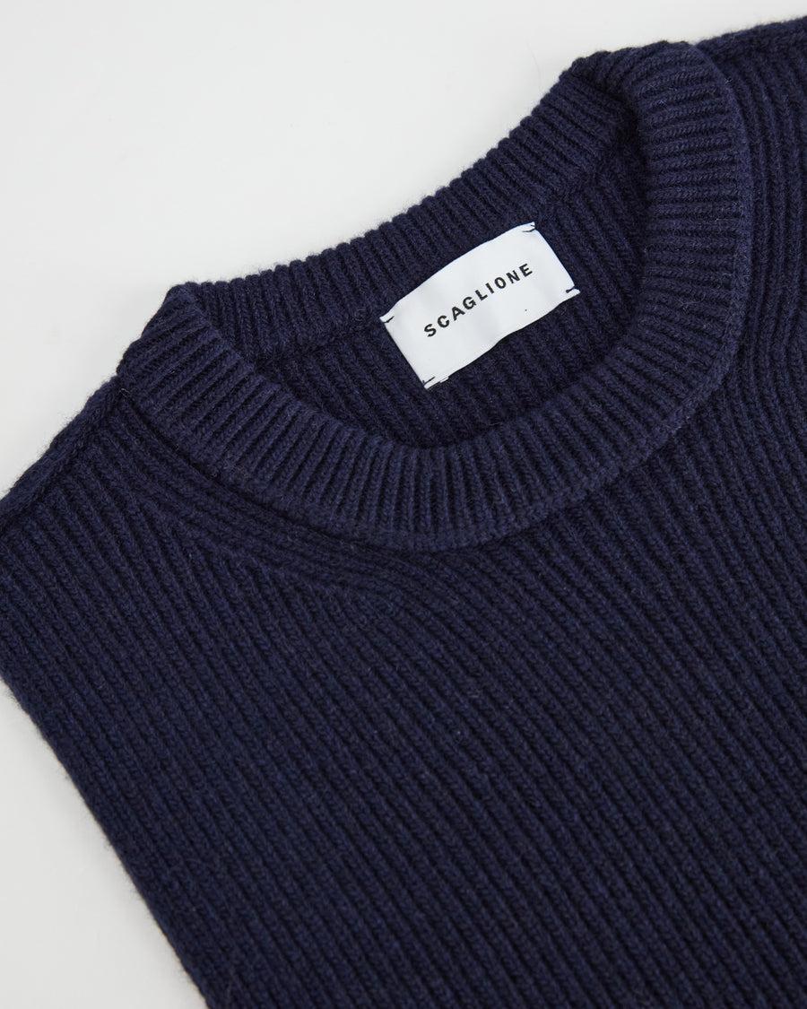 Scaglione TOP S/M SLIM M.UNITA NAVY In Vendita