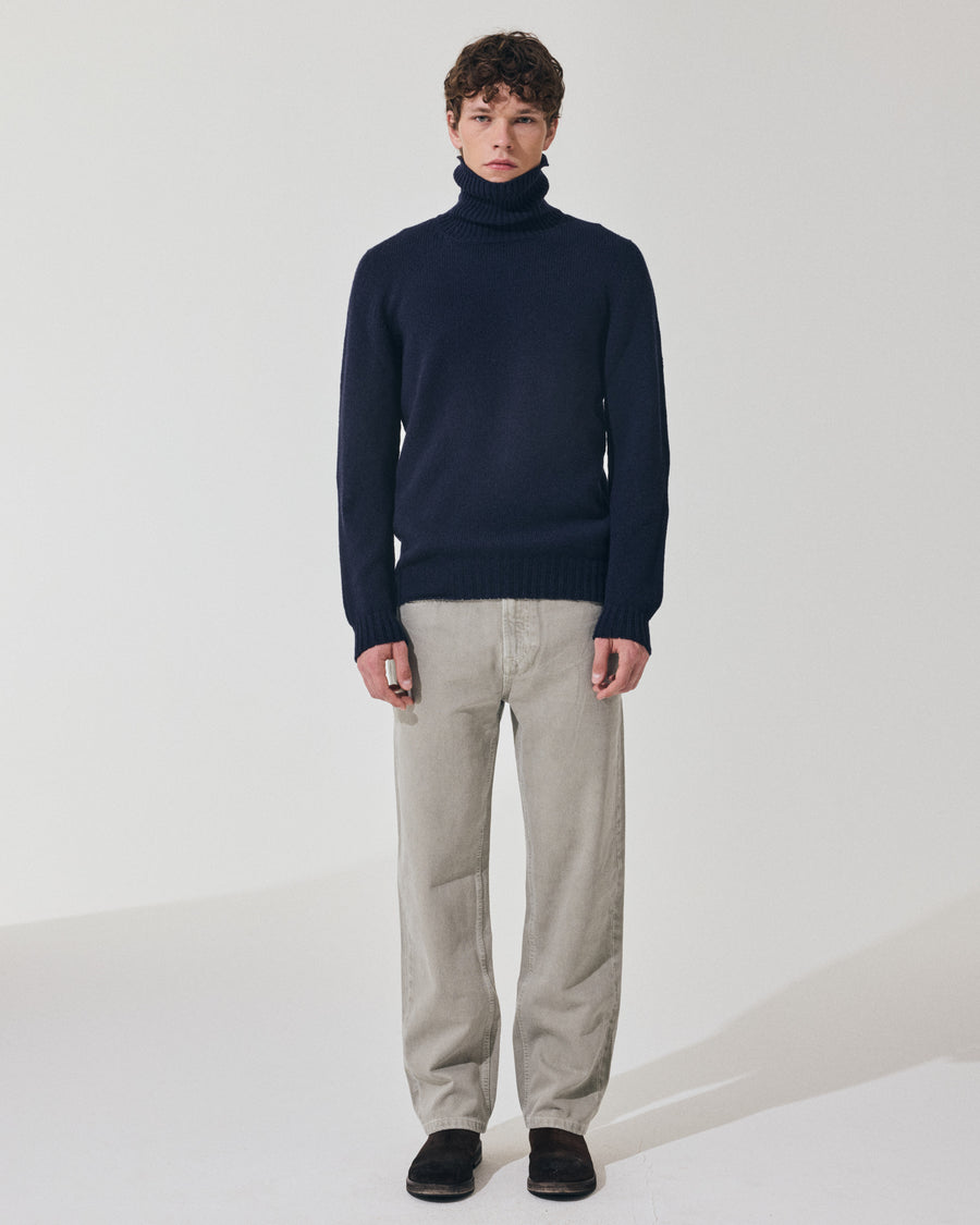 Scaglione TURTLE NECK SEAMLESS SOFTWOOL DKNAVY Shopping online