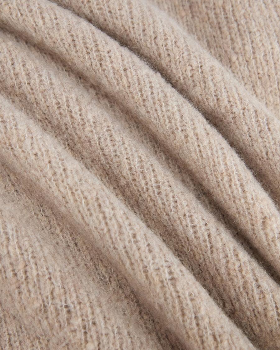 Scaglione ROUND NECK SEAMLESS PUFFED CASHMERE CASHMERE BEIGE Offerte esclusive
