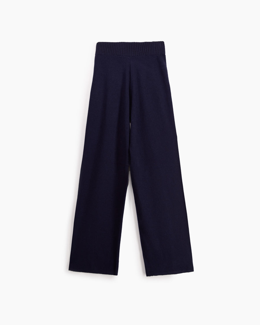 Scaglione PANTS WIDE SEAMLESS NAVY