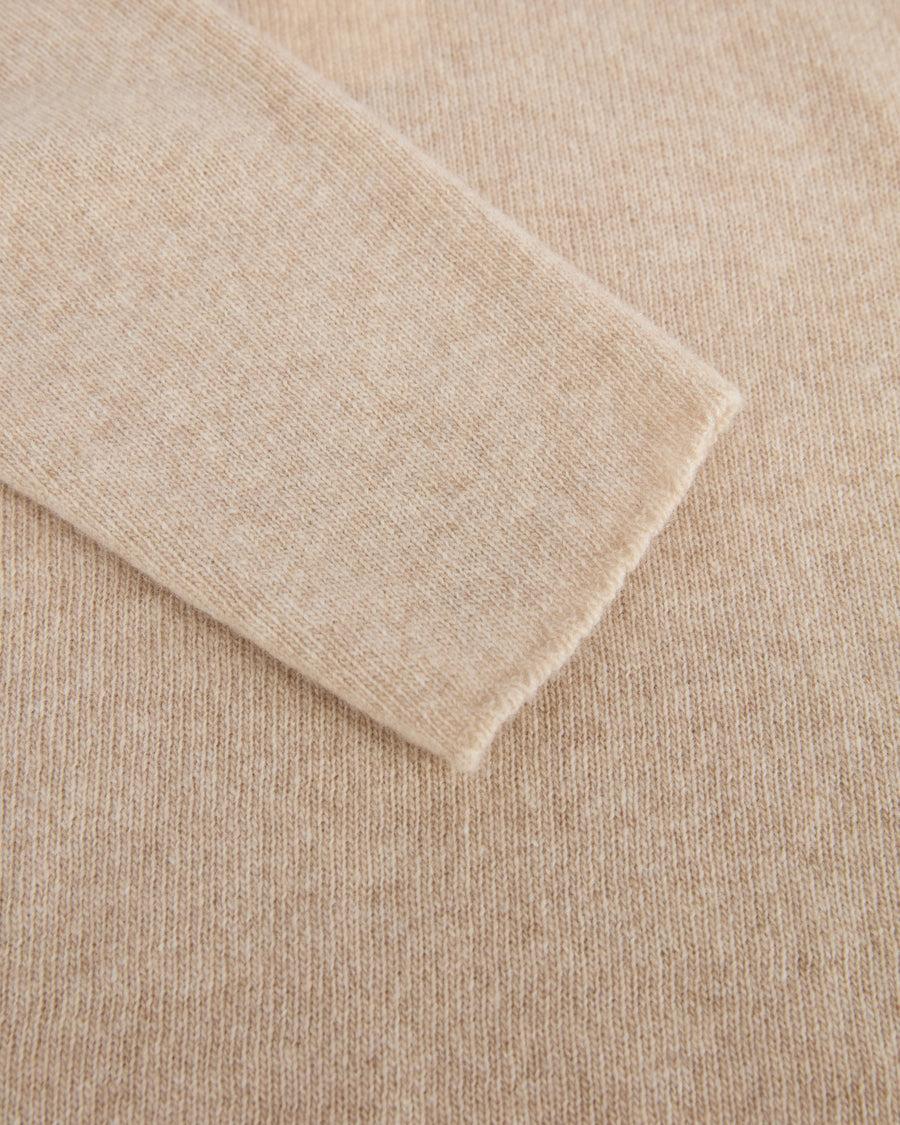 Scaglione TURTLE NECK SLIM RAGLAN SEAMLESS SAND Rilascio limitato