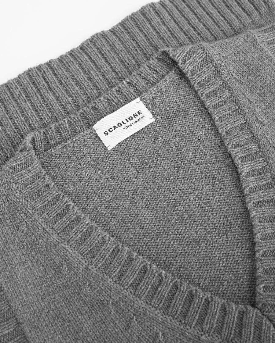 Scaglione GILET SOFT HYBRID CASHMERE GREY Sostegno trimestrale