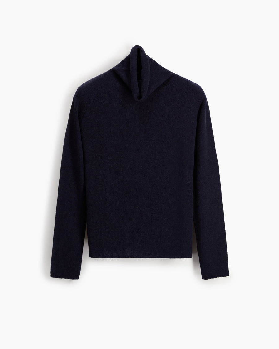 Scaglione TURTLE NECK RAGLAN SEAMLESS HYBRID CASHMERE NAVY Discount Store per i nuovi prodotti