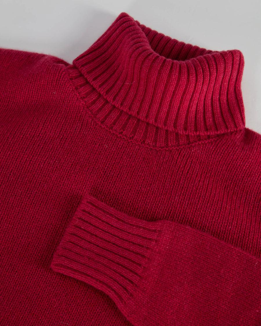 Scaglione TURTLE NECK SOFT HYBRID CASHMERE MAGENTA Officina