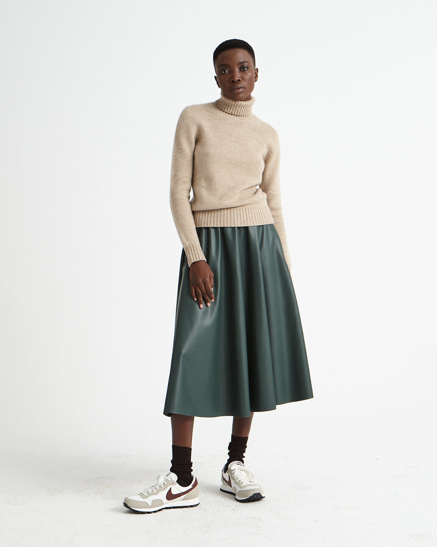 Scaglione TURTLE NECK SOFT HYBRID CASHMERE SAND Esporta salva