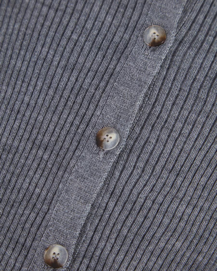 Scaglione CARDIGAN CROP COSTINA FINELUX GREY Sconti questo mese