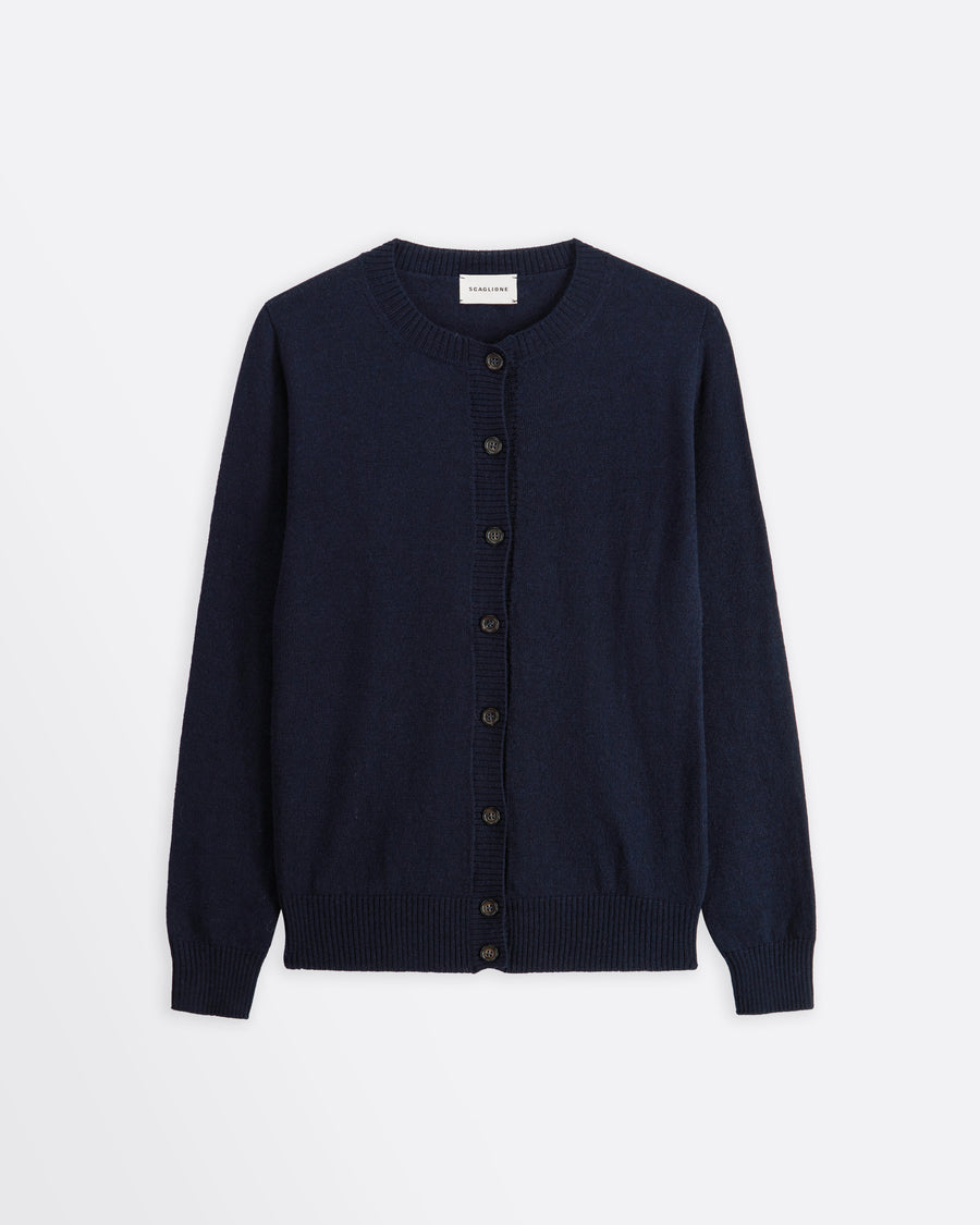 Scaglione REBECCA BASIC SLIM MERINO NAVY Italy