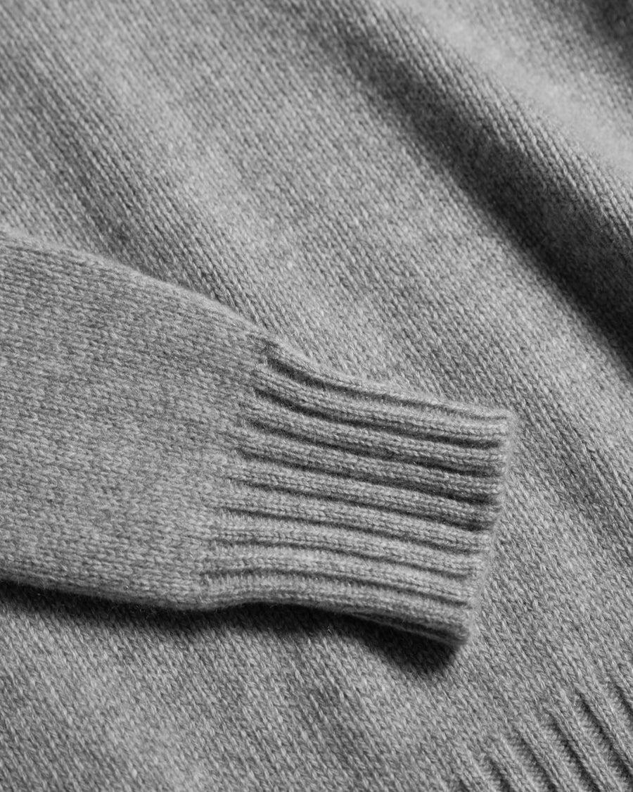 Scaglione TURTLE NECK SOFT HYBRID CASHMERE GREY Presa