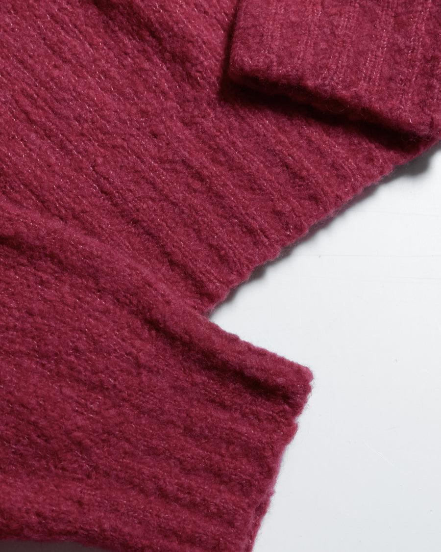 Scaglione BOAT SEAMLESS PUFFED CASHMERE DAHLIA Offerta