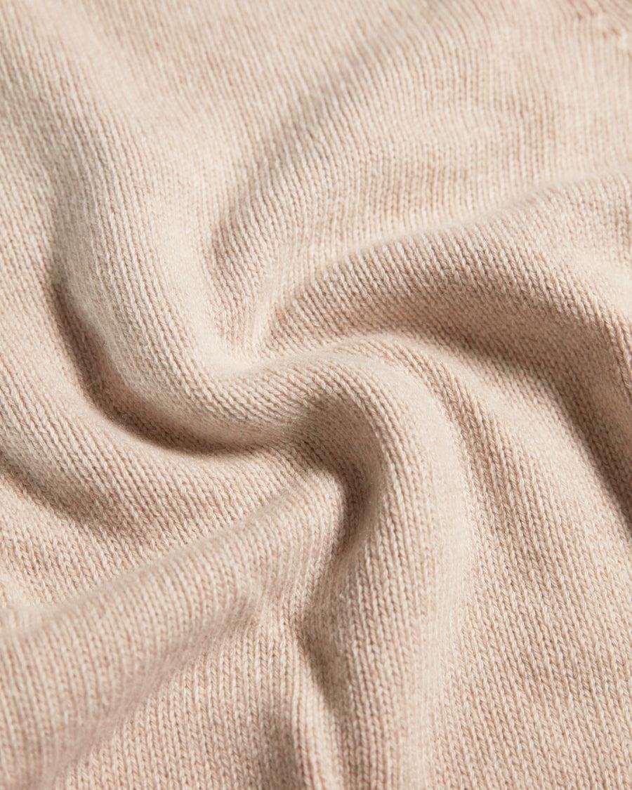 Scaglione ROUND NECK SOFT HYBRID CASHMERE SAND In Vendita
