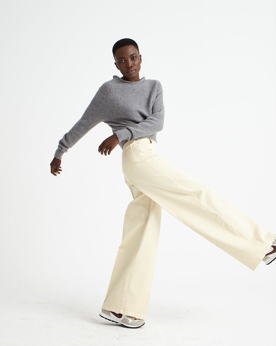 Scaglione BOAT SEAMLESS PUFFED CASHMERE GREY I Più Venduti