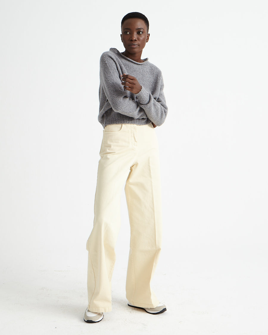 Scaglione BOAT SEAMLESS PUFFED CASHMERE GREY I Più Venduti