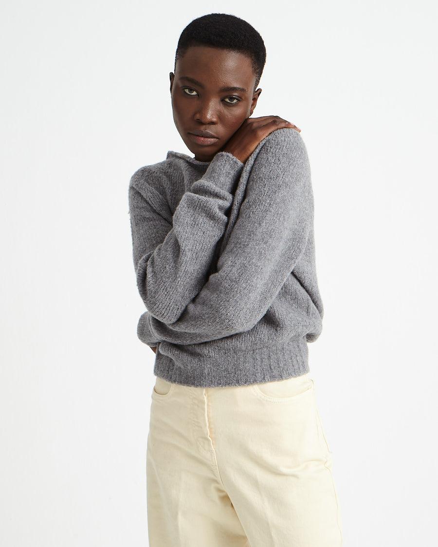 Scaglione BOAT SEAMLESS PUFFED CASHMERE GREY I Più Venduti