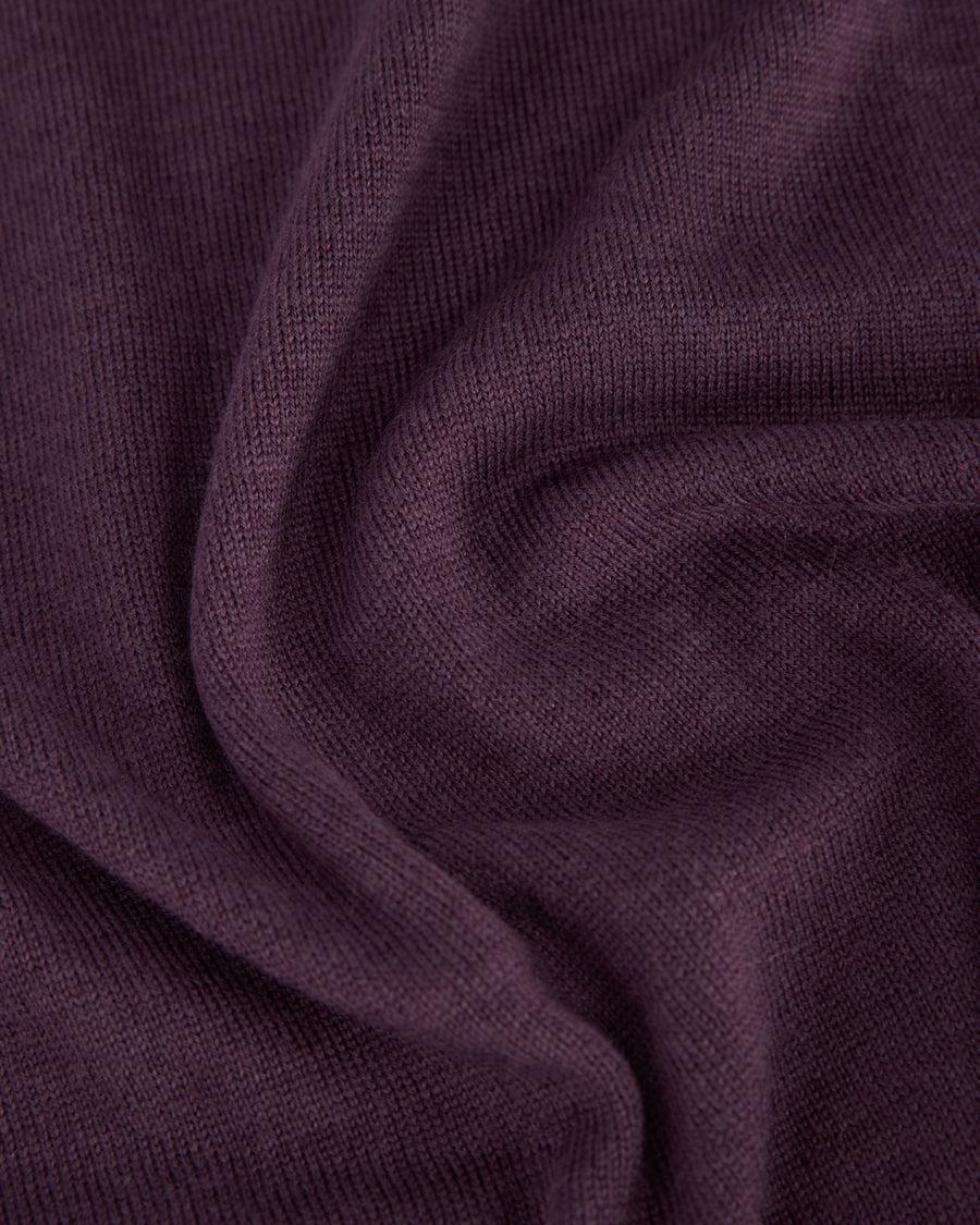Scaglione ROUNDNECK SEAMLESS MERINO PURPLE Smaltimento dello stoccaggio