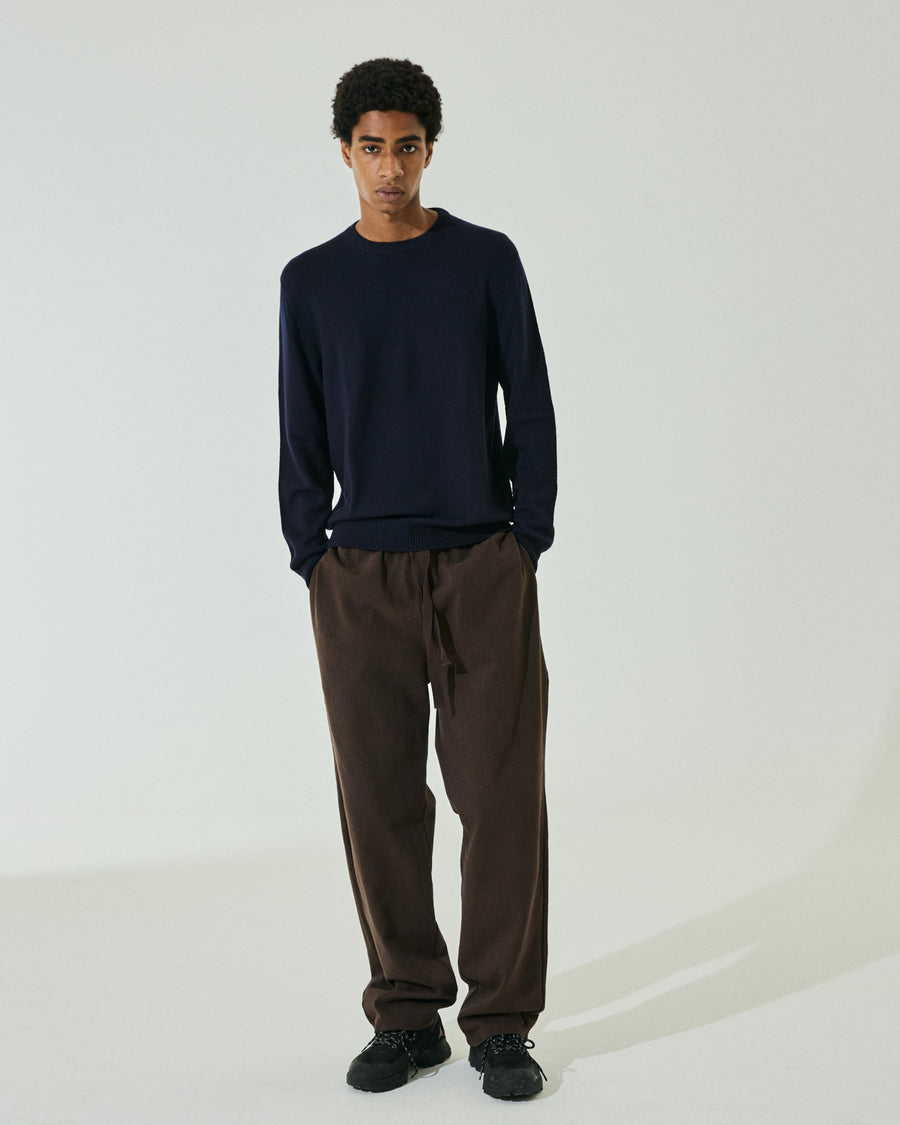 Scaglione ROUNDNECK SEAMLESS MERINO NAVY Vendita calda