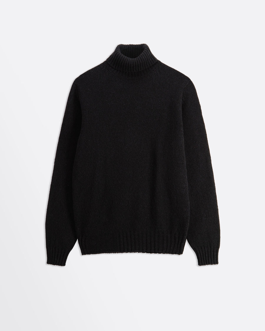 Scaglione TURTLENECK SEAMLESS SOFTWOOL BLACK Ultimi due giorni