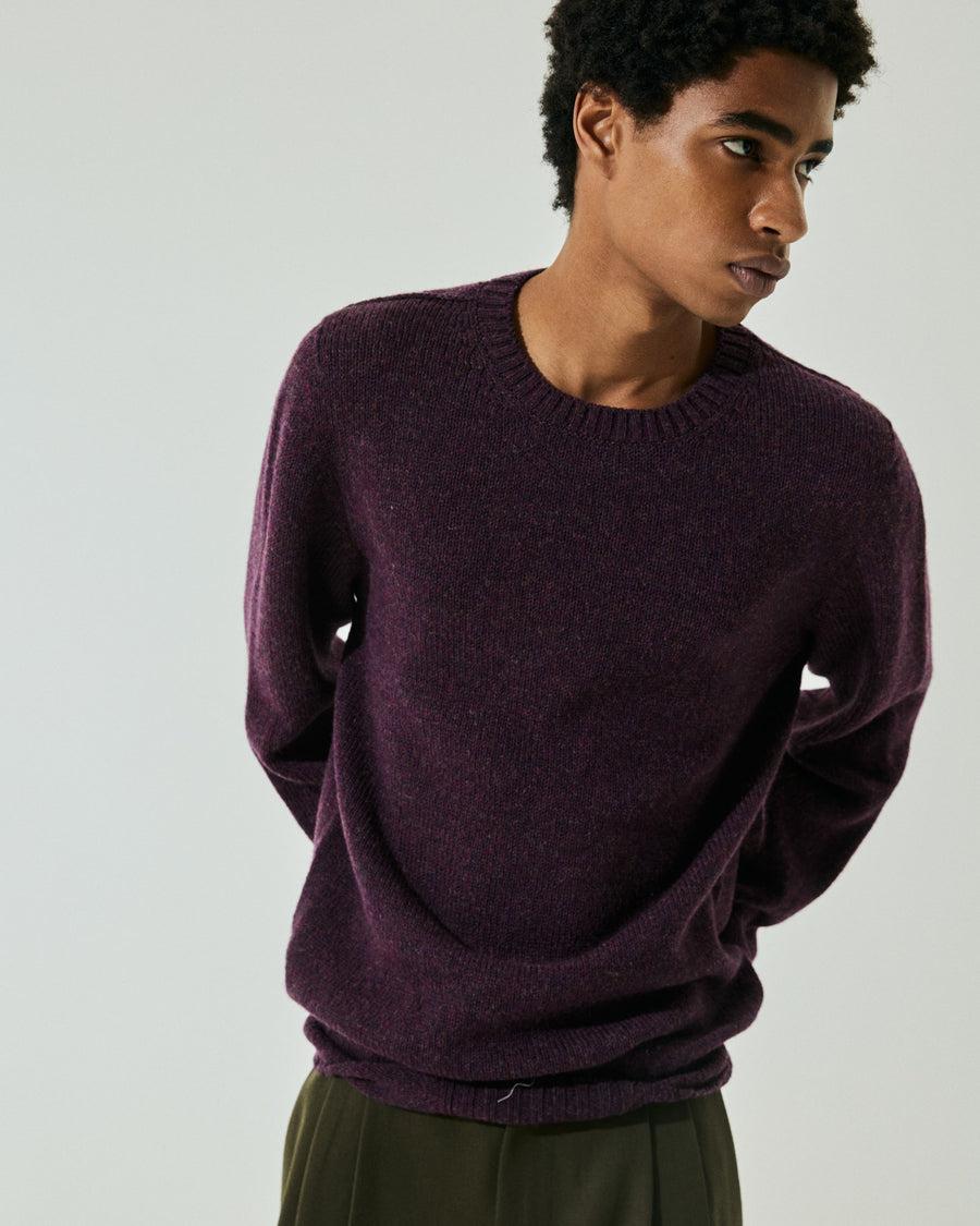 Scaglione ROUNDNECK SEAMLESS SOFTWOOL WINE Promozione temporanea