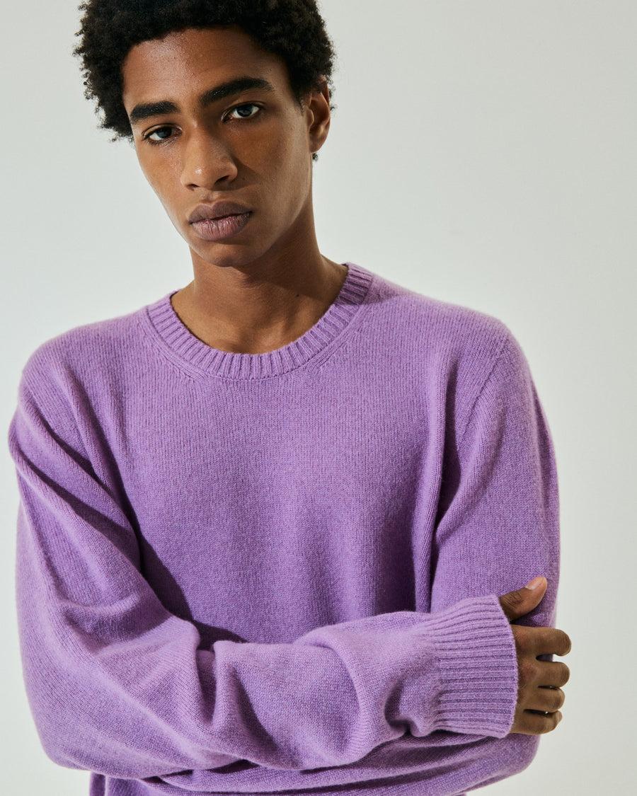 Scaglione ROUNDNECK SEAMLESS HYBRD CASHMERE CASH LILAC Fino al 65% di sconto